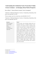 Understanding the e-satisfaction needs of generation X online grocery customers – An emerging African market perspective