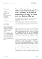 What is the association between schoolwork-related anxiety and science literacy proficiency? A comparison between Southeast Asia and Northwest Europe