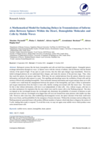 A mathematical model for inducing delays in transmissions of information between spinors within the heart, hemoglobin molecules and cells by mobile waves