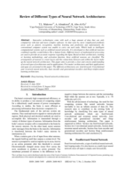 Review of different types of neural network architectures