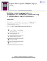 Exploring translanguaging practices in synchronous and asynchronous online-instructed first-year academic literacy interventions