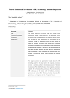 Fourth Industrial Revolution (4IR) technology and the impact on corporate governance