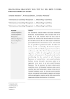 Organisational measurement evolution that will drive customer, employee and process success