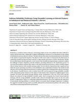 Software reliability prediction using ensemble learning on selected features in imbalanced and balanced datasets: A review