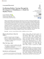 Facilitating holistic nursing through the development of mindfulness: A model for student nurses