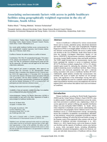 Associating socioeconomic factors with access to public healthcare facilities using geographically weighted regression in the city of Tshwane, South Africa