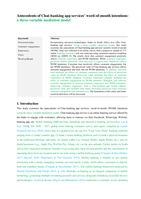 Antecedents of Chat-banking app services' word-of-mouth intentions: a three-variable mediation model Keywords
