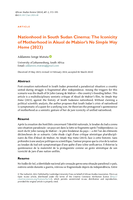 Nationhood in South Sudan cinema: The iconicity of motherhood in Akuol de Mabior’s No Simple Way Home (2023)