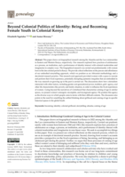 Beyond colonial politics of identity: Being and becoming female youth in colonial Kenya