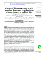 Casson-Williamson ternary hybrid nanofluid flow over a yawed cylinder with the impacts of multiple slips