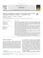 Diagnostic radiographers’ experiences with paediatric patients during radiography examinations in Malawi – A qualitative study