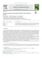 A superconvergent stencil-adaptive SBP-SAT finite difference scheme