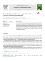 Encapsulated generalized summation-by-parts formulations for curvilinear and non-conforming meshes