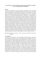 How much is told? Internet-enabled transparency in urban local authorities in Zimbabwe