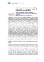 Transforming university library building conservation: A descriptive study of preservation practices in Nigeria