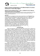 Impact of stress and depression on the mental health of in-school adolescents in Ondo State, Nigeria