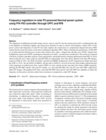 Frequency regulation in solar PV-powered thermal power system using FPA-PID controller through UPFC and RFB