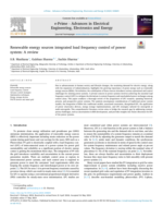 Renewable energy sources integrated load frequency control of power system: A review