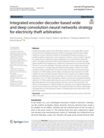 Integrated encoder-decoder-based wide and deep convolution neural networks strategy for electricity theft arbitration