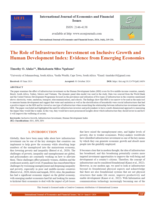 The role of infrastructure investment on inclusive growth and human development index: Evidence from emerging economies