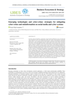 Emerging technologies and cyber-crime: strategies for mitigating cyber-crime and misinformation on social media and cyber systems