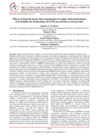 Effects of material master data management on supply chain performance at FLSmidth: The moderating role of PiLog external service provider