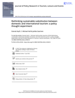 Rethinking sustainable substitution between domestic and international tourism: a policy thought experiment