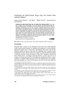 Explaining the male-female wage gap: Do gender role attitudes matter? 