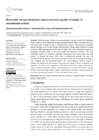 Renewable energy integration impact on power quality of supply of transmission system
