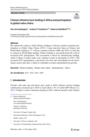Chinese infrastructure lending in Africa and participation in global value chains