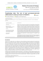 Transforming cities: The role of local government-university collaborations in urban governance in Zimbabwe