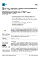 Review of IoT systems for Air quality measurements based on LTE/4G and LoRa communications