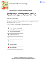 Climate change and healthscapes: Toward a postcolonial critique for planetary well-being