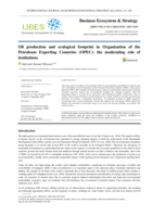 Oil production and ecological footprint in Organization of the Petroleum Exporting Countries (OPEC): The moderating role of institutions