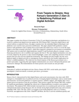 From tweets to streets: How Kenya's Generation Z (Gen Z) is redefining political and digital activism