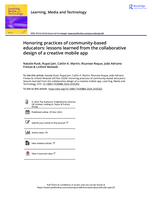 Honoring practices of community-based educators: lessons learned from the collaborative design of a creative mobile app