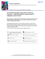 Gurung Dharug Ngurrawa (kids on Dharug Country) - centring children's experiences of Indigenous-led tourism
