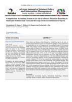 Computerized accounting system as an aid to effective financial reporting in small and medium scale food and beverage firms in Southwestern Nigeria