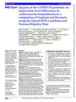 Impacts of the COVID-19 pandemic on deprivation-level differences in cardiovascular hospitalisations: a comparison of England and Denmark using the OpenSAFELY platform and National Registry Data