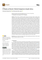 A study on electric vehicle footprint in South Africa
