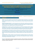 Determinants of outbound logistics performance in selected Sub-Saharan Africa countries: A panel data analysis