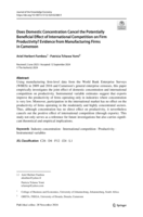 Does domestic concentration cancel the potentially beneficial effect of international competition on firm productivity? Evidence from manufacturing firms in Cameroon