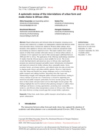 A systematic review of the interrelations of urban form and mode choice in African cities