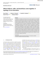 Where believer, seller, and beneficiary come together: A typology of eco‐innovators