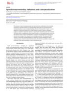 Sport Entrepreneurship: Definition and Conceptualization
