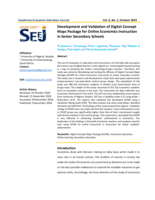 Development and validation of digital concept maps package for online economics instruction in senior secondary schools