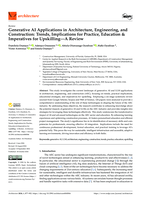 Generative AI applications in architecture, engineering, and construction: Trends, implications for practice, education imperatives for upskilling-a review