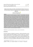 Gridlocked streets or simply disinterested? Urban youth and unconventional political participation in Zimbabwe’s second Republic