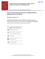 Donors and international aid in neoliberal Africa: taking stock of the 2010s