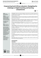 Empowering South African educators: Navigating the challenges of digital teaching and learning competencies